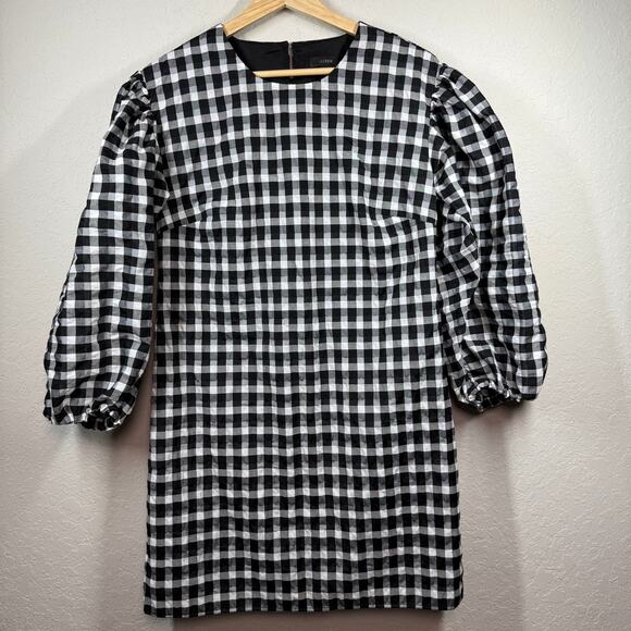 J. Crew Dresses & Skirts - Women's J. Crew Black and White Checkered Shift Dress Size XS